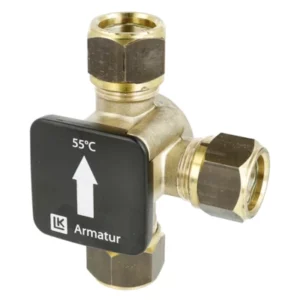 Thermisch laadventiel 55°C 15mm knelfitting