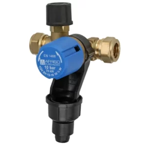 Afriso inlaatcombinatie voor drinkwatersystemen 15mm knel
