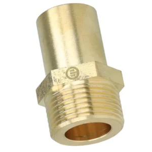Messing puntstuk Ø22mm x 1" met breed contactvlak