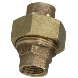 Brons (Viega) schroefkoppeling 2" bi conische afdichting