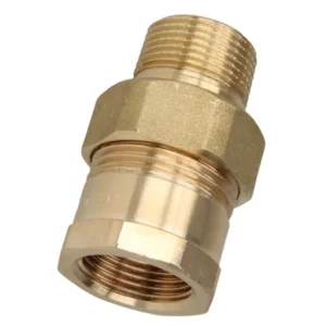 Brons (Viega) schroefkoppeling 2" bi/bu conische afdichting