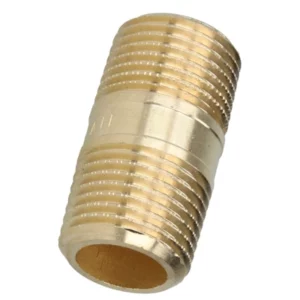 Brons (Viega) dubbele buisnippel 1" x 40mm