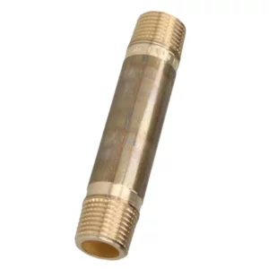 Brons (Viega) dubbele buisnippel 1" x 100mm