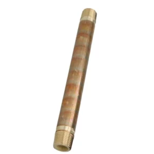 Brons (Viega) dubbele buisnippel 1" x 200mm