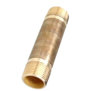 Brons (Viega) dubbele buisnippel 1" x 120mm