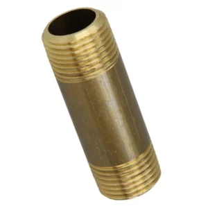 Messing buisnippel ½" x 60mm