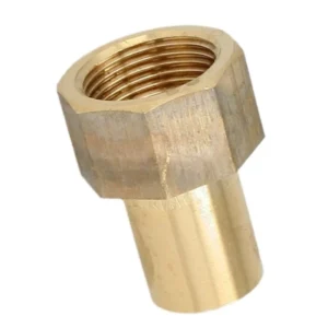 Brons persfitting contour-V verloophuls 12mm x ½" bi