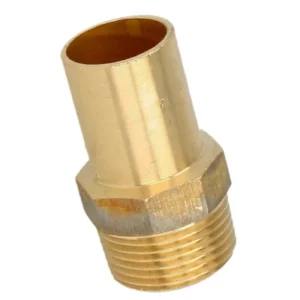 Brons persfitting contour-V verloopnippel 12mm x ½"