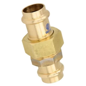 Brons persfitting contour-V schroefkoppeling 12mm