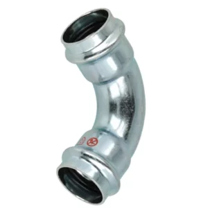 Persfitting staal contour-V bocht 90° 15mm bi/bi