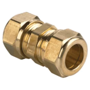 Messing knelfitting recht Ø15x15mm