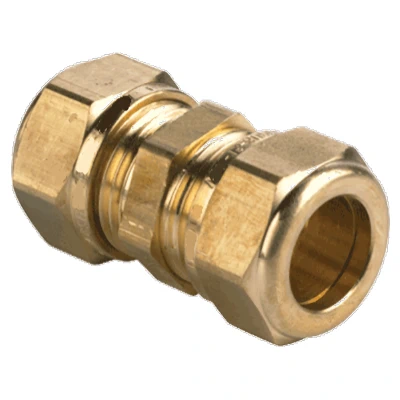 Messing knelfitting recht Ø28x28mm