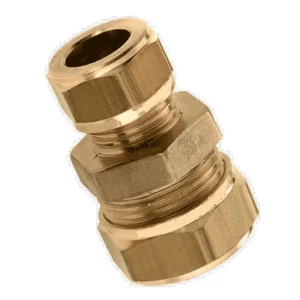 Messing knelfitting recht verloop Ø12x15mm