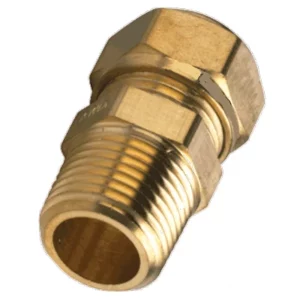 Messing knelfitting puntstuk Ø28mm x 1" Bu