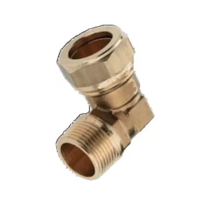 Messing knelfitting haaks puntstuk Ø22mm x ¾" Bu