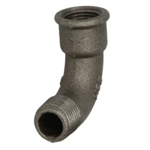 Gietijzer bocht 90° lang ½" bi/bu