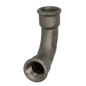 Gietijzer bocht 90° lang ½" bi/bi