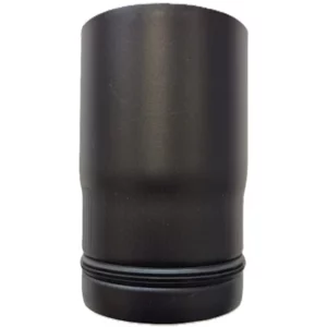 Rookgaspijp staal matzwart Ø80 125mm Bi