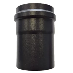 Rookgaspijp staal matzwart Ø80 125mm