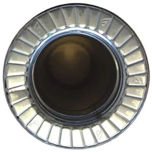 RVS Ø80 - Ø130 zwart