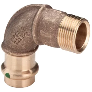 Persfitting Sanpress verloopbocht 90° 12mm x ½" bi/bu
