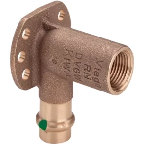 Persfitting Sanpress Muurplaat 15mm x ½" bi 45mm