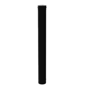 Rookgaspijp Ø80mm RVS zwart 100cm