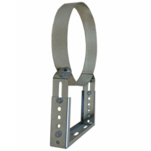 Muurbeugel RVS Ø180mm verstelbaar 90-150mm