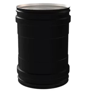 Mof Ø100mm RVS zwart