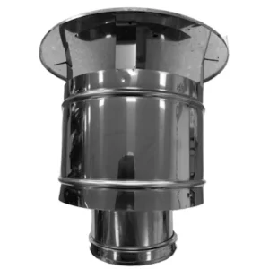 Rookgaspijp RVS Ø200-Ø250mm trekkap met vonkengaas